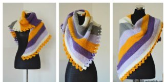 Dragon Tail Shawl Free Knitting Pattern