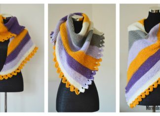 Dragon Tail Shawl Free Knitting Pattern