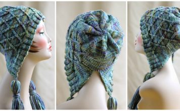 Iris Bloom Bonnet Free Knitting Pattern