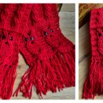 Owl Cabled Scarf Free Crochet Pattern