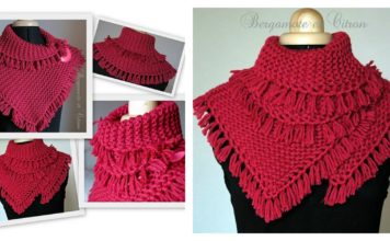 Pretty Tassels Scarf Free Knitting Pattern