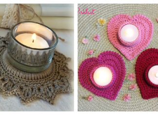 Tealight Candle Holder Free Crochet Pattern