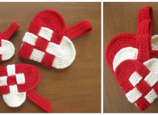 Weaving Danish Heart Free Crochet Pattern