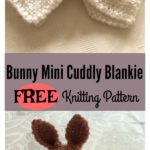Bunny Mini Cuddly Blankie Free Knitting Pattern