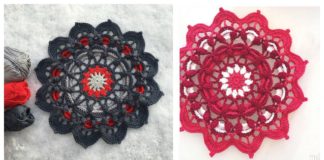 Frozen Lotus Doily Free Crochet Pattern