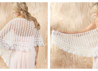 Gardenia Lace Shawl Free Crochet Pattern