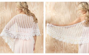 Gardenia Lace Shawl Free Crochet Pattern