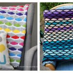 Rainbow Stained Glass Blanket Free Crochet Pattern