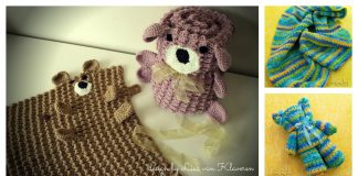 Roly Poly Teddy Bear Blanket Crochet Pattern