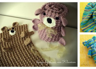 Roly Poly Teddy Bear Blanket Crochet Pattern