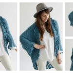 Shell Edged Blanket Sweater Crochet Pattern