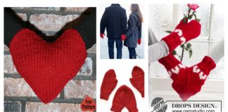 Smitten - Hand Holding Love Mitten Free Knitting Pattern