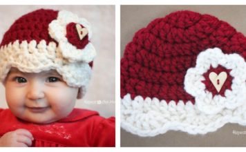 Valentine Hat Free Crochet Pattern (All Sizes)