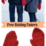 Valentine Mittens Free Knitting Pattern