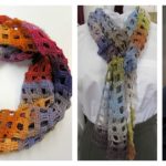 Windowpane Scarf Free Crochet Pattern