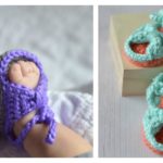 Bitty Bow Baby Sandals Free Crochet Pattern