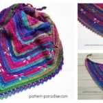Dragonfly Bandana Cowl Free Crochet Pattern