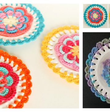 Embellished Decorative Plate Free Crochet Pattern