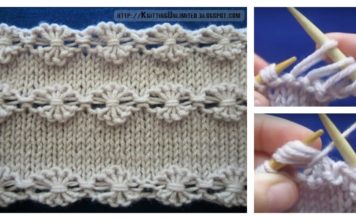 Flowers in a Row Free Knitting Pattern and Video Tutorial