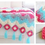 Granny Ripple Afghan Blanket Free Crochet Pattern