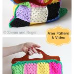 Granny Square Bag Free Crochet Pattern