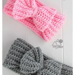 Quick Baby Bow Headband Free Crochet Pattern