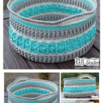 Sea Glass Basket Free Crochet Pattern