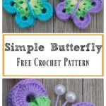 Sweet Simple Butterfly Free Crochet Pattern and Video Tutorial