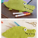 Alligator Pencil Case Free Crochet Pattern