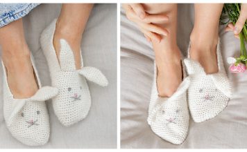 Bunny Slippers Free Crochet Pattern