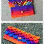 Dragon Scale Pencil Pouch Free Crochet Pattern