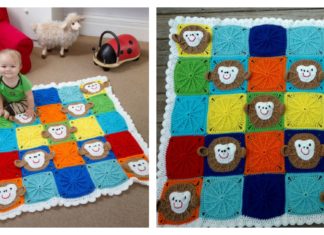 Monkey Around Baby Blanket Free Crochet Pattern