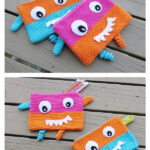 Monster Pencil Case Free Crochet Pattern