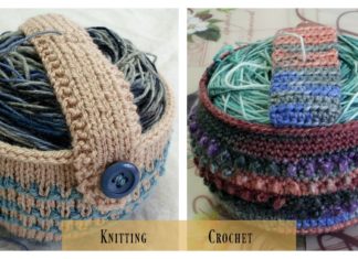 Yarn Cozy Holder Free Knitting and Crochet Pattern