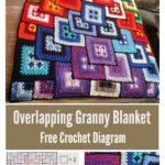 Amazing Overlapping Granny Blanket Free Crochet Diagram