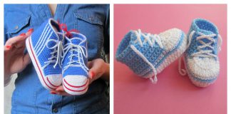 Baby Converse Booties Free Crochet Pattern