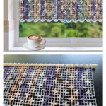 Cafe Curtain Free Crochet Pattern and Video Tutorial