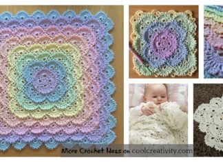 Fluffy Meringue Stitch Baby Blanket Free Crochet Pattern and Video Tutorial