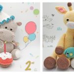 Hippo and Giraffe Amigurumi Free Crochet Pattern