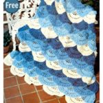 Lace Ocean Scallop Afghan Free Crochet Pattern