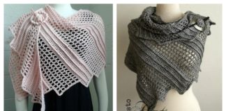 Lizard Shawl Free Crochet Pattern