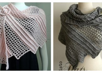 Lizard Shawl Free Crochet Pattern