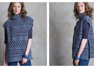 McKenna Openwork Pullover Free Crochet Pattern