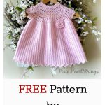 Pretty Pink Baby Dress Free Crochet Pattern