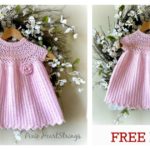Pretty Pink Baby Dress Free Crochet Pattern