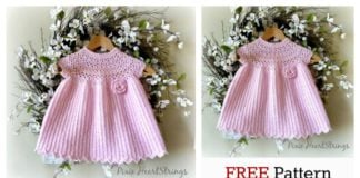 Pretty Pink Baby Dress Free Crochet Pattern