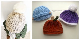 Ribbed Hat Free Crochet Pattern