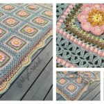 Floral Afghan Blanket Free Crochet Pattern
