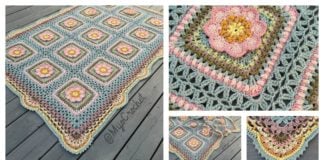 Floral Afghan Blanket Free Crochet Pattern
