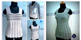 Wide Strap Tank Top Free Crochet Pattern